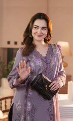 Jade heavy embroidered dusty purple lawn 3-piece suit summer 2026