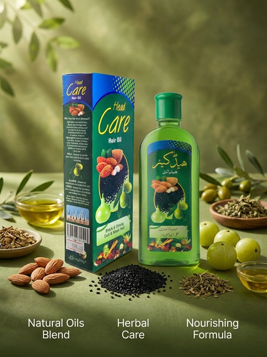 Head Care Herbal Hair Oil – Anti Hair Fall, Dandruff Control & Hair Growth Formula