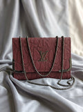 Burgundy wine maroon embossed flap chain shoulder bag for women luxury style 2 in 1 gunmetal chain handbag 2026 Royal Nexus