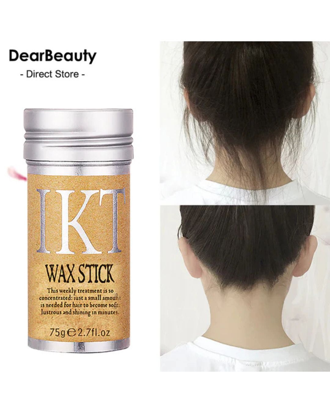 Hair Wax Stick For Frizz Control And Long Lasting Hold