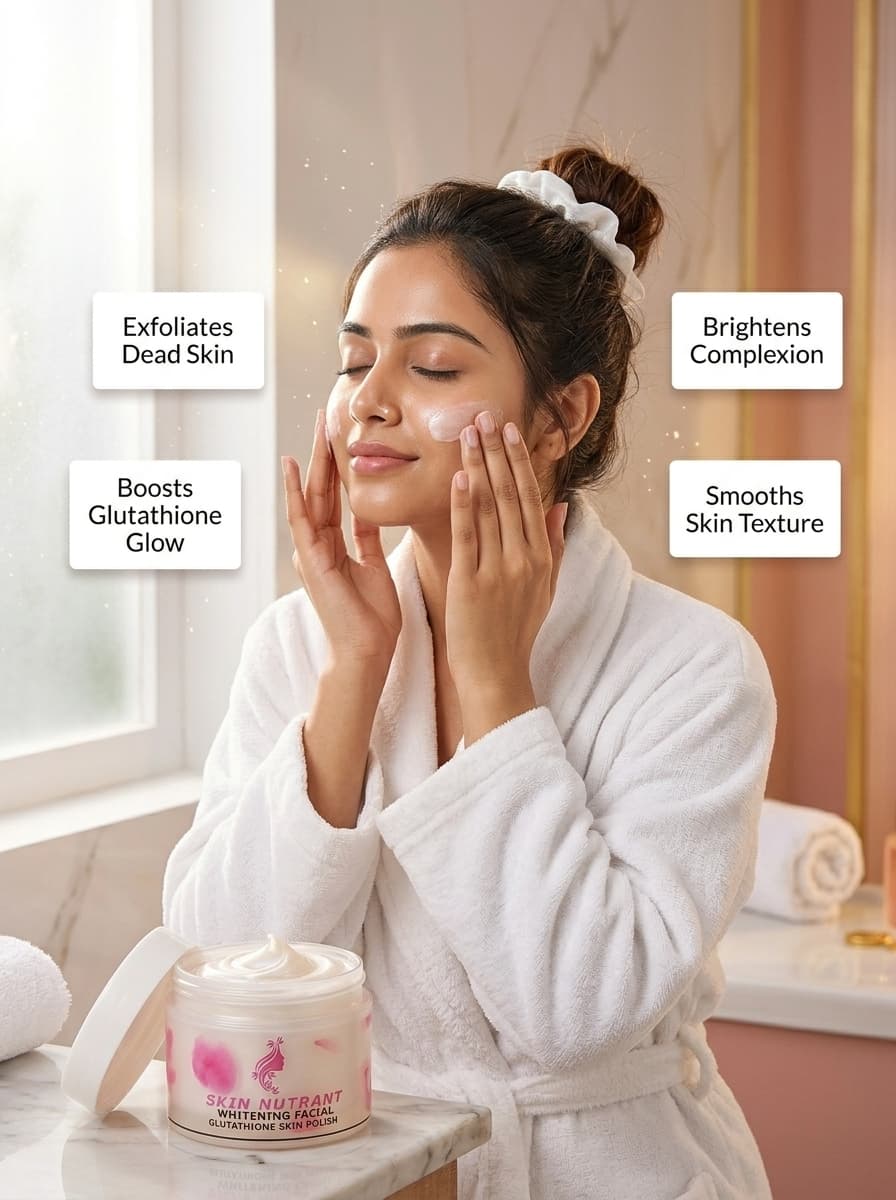 Glutathione Skin Polish for Bright Smooth Skin | Skin Nutrant (Whitening Facial)