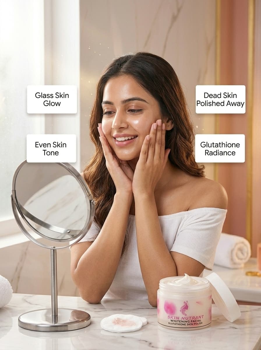 Glutathione Skin Polish for Bright Smooth Skin | Skin Nutrant (Whitening Facial)