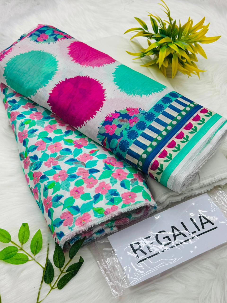 Printed Lawn 3-Piece Suit | Regalia Textile Summer Collection 2026