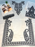 Beige Heavy Embroidered Lawn Suit With Embroidered Chiffon Dupatta