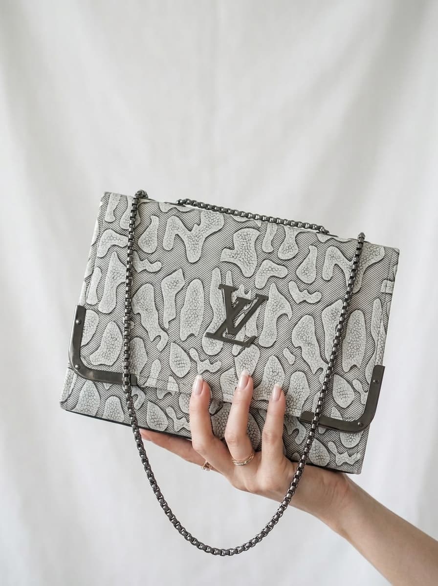 Embossed Flap Chain Shoulder Bag | Luxury Style Structured Clutch | Women 2026