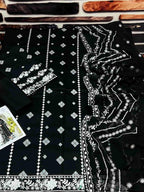 Luxury Embroidered Lawn 3PC | Bareeze Summer Collection | Black | 2026
