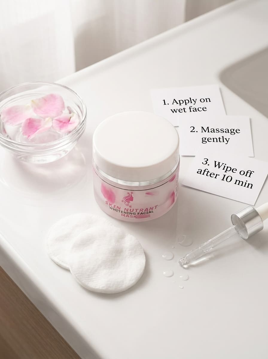 Skin Nutrant whitening facial mask cream jar for glowing bright skin acne dullness dark spot treatment women 2026